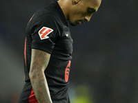 Raphinha right winger of Barcelona and Brazil during the LaLiga match between Real Sociedad and FC Barcelona at Reale Arena on November 10,...