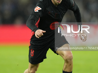 Pedri central midfield of Barcelona and Spain during the LaLiga match between Real Sociedad and FC Barcelona at Reale Arena on November 10,...