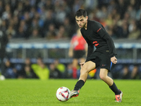 Pedri central midfield of Barcelona and Spain during the LaLiga match between Real Sociedad and FC Barcelona at Reale Arena on November 10,...