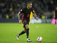 Raphinha right winger of Barcelona and Brazil during the LaLiga match between Real Sociedad and FC Barcelona at Reale Arena on November 10,...