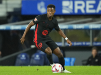 Ansu Fati left winger of Barcelona and Spain during the LaLiga match between Real Sociedad and FC Barcelona at Reale Arena on November 10, 2...