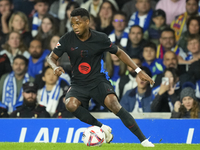 Ansu Fati left winger of Barcelona and Spain during the LaLiga match between Real Sociedad and FC Barcelona at Reale Arena on November 10, 2...