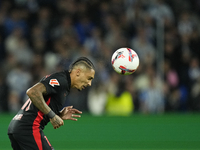 Raphinha right winger of Barcelona and Brazil during the LaLiga match between Real Sociedad and FC Barcelona at Reale Arena on November 10,...