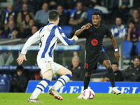 Ansu Fati left winger of Barcelona and Spain during the LaLiga match between Real Sociedad and FC Barcelona at Reale Arena on November 10, 2...