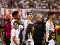 Facundo Colidio of River Plate looks on during a Liga Profesional 2024 match between River Plate and Barracas Central at Estadio Antonio V....