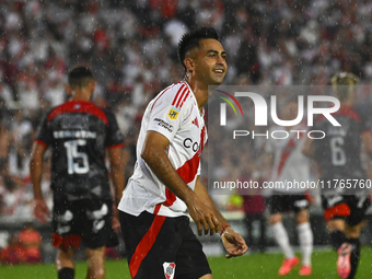 Pity Martinez of River Plate looks on during a Liga Profesional 2024 match between River Plate and Barracas Central at Estadio Antonio V. Li...