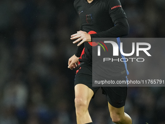 Pedri central midfield of Barcelona and Spain during the LaLiga match between Real Sociedad and FC Barcelona at Reale Arena on November 10,...