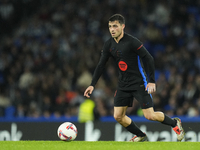 Pedri central midfield of Barcelona and Spain during the LaLiga match between Real Sociedad and FC Barcelona at Reale Arena on November 10,...