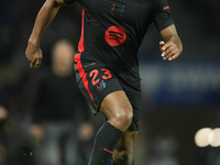 Jules Kounde centre-back of Barcelona and France during the LaLiga match between Real Sociedad and FC Barcelona at Reale Arena on November 1...