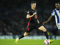 Robert Lewandowski centre-forward of Barcelona and Poland during the LaLiga match between Real Sociedad and FC Barcelona at Reale Arena on N...