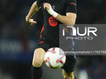 Robert Lewandowski centre-forward of Barcelona and Poland during the LaLiga match between Real Sociedad and FC Barcelona at Reale Arena on N...