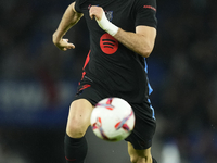 Robert Lewandowski centre-forward of Barcelona and Poland during the LaLiga match between Real Sociedad and FC Barcelona at Reale Arena on N...