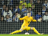 Inaki Pena goalkeeper of Barcelona and Spain during the LaLiga match between Real Sociedad and FC Barcelona at Reale Arena on November 10, 2...