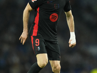 Robert Lewandowski centre-forward of Barcelona and Poland during the LaLiga match between Real Sociedad and FC Barcelona at Reale Arena on N...