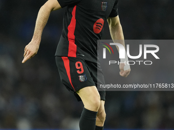 Robert Lewandowski centre-forward of Barcelona and Poland during the LaLiga match between Real Sociedad and FC Barcelona at Reale Arena on N...