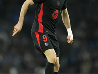 Robert Lewandowski centre-forward of Barcelona and Poland during the LaLiga match between Real Sociedad and FC Barcelona at Reale Arena on N...