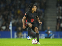 Jules Kounde centre-back of Barcelona and France during the LaLiga match between Real Sociedad and FC Barcelona at Reale Arena on November 1...