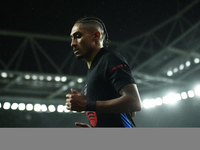 Raphinha right winger of Barcelona and Brazil during the LaLiga match between Real Sociedad and FC Barcelona at Reale Arena on November 10,...