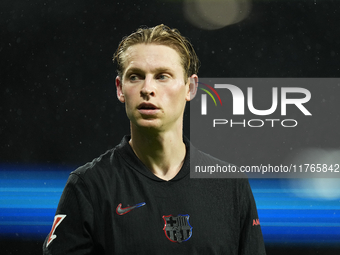 Frenkie de Jong central midfield of Barcelona and Netherlands during the LaLiga match between Real Sociedad and FC Barcelona at Reale Arena...