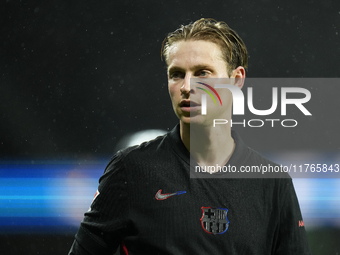 Frenkie de Jong central midfield of Barcelona and Netherlands during the LaLiga match between Real Sociedad and FC Barcelona at Reale Arena...