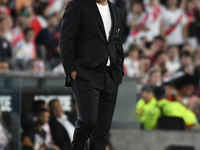 Marcelo Gallardo, head coach of River Plate, is present during the match between River Plate and Barracas Central at Estadio Mas Monumental,...