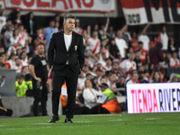 Marcelo Gallardo, head coach of River Plate, is present during the match between River Plate and Barracas Central at Estadio Mas Monumental,...