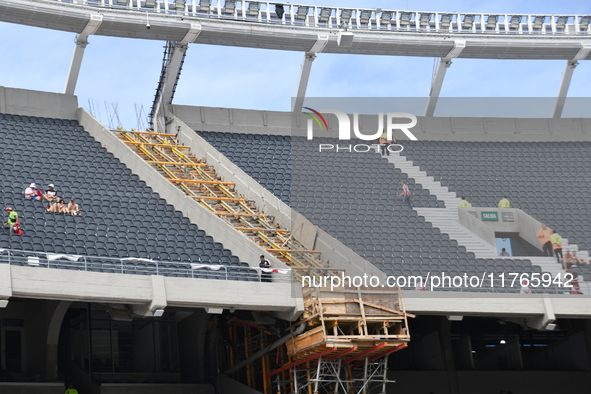 Future new stands at Estadio Mas Monumental before the match between River Plate and Barracas Central in Buenos Aires, Argentina, on Novembe...