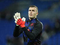 Inaki Pena goalkeeper of Barcelona and Spain during the warm-up before the LaLiga match between Real Sociedad and FC Barcelona at Reale Aren...