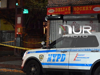 A 16-year-old boy is shot in the East Flatbush section of Brooklyn, New York, United States, on November 11, 2024. On Monday morning at appr...