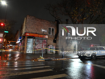 A 16-year-old boy is shot in the East Flatbush section of Brooklyn, New York, United States, on November 11, 2024. On Monday morning at appr...