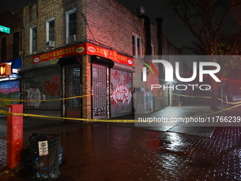 A 16-year-old boy is shot in the East Flatbush section of Brooklyn, New York, United States, on November 11, 2024. On Monday morning at appr...