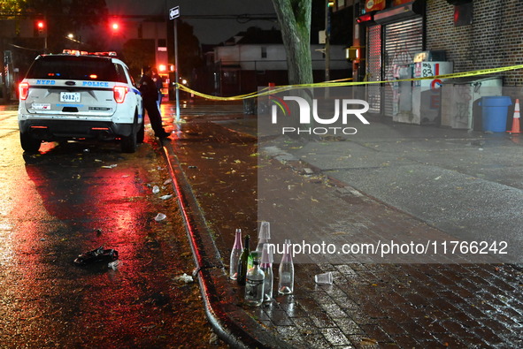 A 16-year-old boy is shot in the East Flatbush section of Brooklyn, New York, United States, on November 11, 2024. On Monday morning at appr...