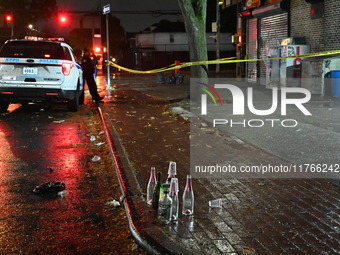 A 16-year-old boy is shot in the East Flatbush section of Brooklyn, New York, United States, on November 11, 2024. On Monday morning at appr...