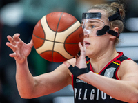 Elise Ramrtte in action during the FIBA 2025 European Women's Basketball Championship Qualifiers Group C match between Poland and Belgium at...