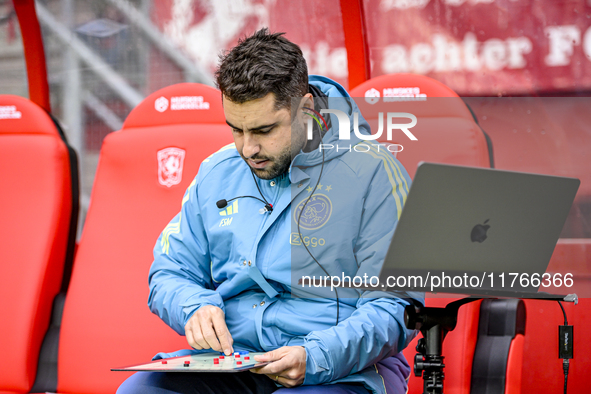 AFC Ajax Amsterdam assistant trainer Felipe Sanchez Mateos is present during the match between Twente and Ajax at the Grolsch Veste stadium...