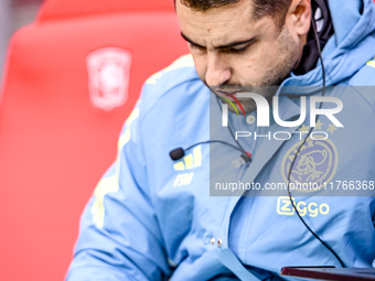 AFC Ajax Amsterdam assistant trainer Felipe Sanchez Mateos is present during the match between Twente and Ajax at the Grolsch Veste stadium...