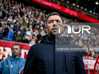 AFC Ajax Amsterdam trainer Francesco Fariolo is present during the match between Twente and Ajax at the Grolsch Veste stadium for the Dutch...