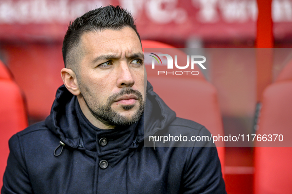 AFC Ajax Amsterdam trainer Francesco Fariolo is present during the match between Twente and Ajax at the Grolsch Veste stadium for the Dutch...