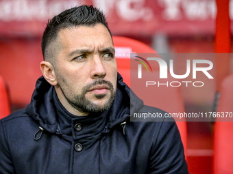 AFC Ajax Amsterdam trainer Francesco Fariolo is present during the match between Twente and Ajax at the Grolsch Veste stadium for the Dutch...