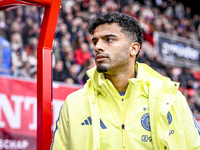 AFC Ajax Amsterdam defender Owen Wijndal plays during the match between Twente and Ajax at the Grolsch Veste stadium for the Dutch Eredivisi...