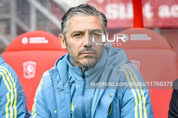 AFC Ajax Amsterdam assistant trainer Daniele Cavalletto is present during the match between Twente and Ajax at the Grolsch Veste stadium for...