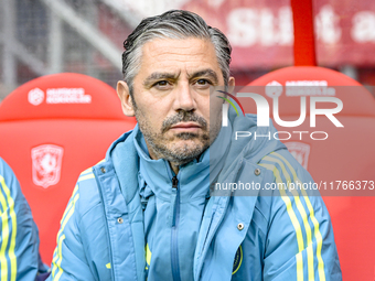 AFC Ajax Amsterdam assistant trainer Daniele Cavalletto is present during the match between Twente and Ajax at the Grolsch Veste stadium for...