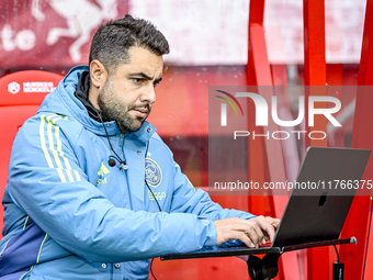 AFC Ajax Amsterdam assistant trainer Felipe Sanchez Mateos is present during the match between Twente and Ajax at the Grolsch Veste stadium...