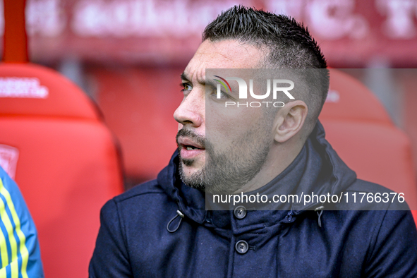 AFC Ajax Amsterdam trainer Francesco Fariolo is present during the match between Twente and Ajax at the Grolsch Veste stadium for the Dutch...