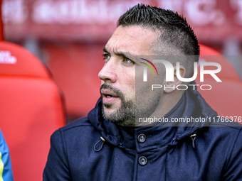 AFC Ajax Amsterdam trainer Francesco Fariolo is present during the match between Twente and Ajax at the Grolsch Veste stadium for the Dutch...