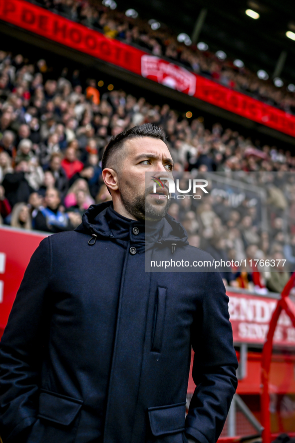 AFC Ajax Amsterdam trainer Francesco Fariolo is present during the match between Twente and Ajax at the Grolsch Veste stadium for the Dutch...