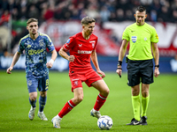 FC Twente midfielder Gijs Besselink plays during the match between Twente and Ajax at the Grolsch Veste stadium for the Dutch Eredivisie sea...