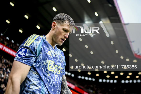 AFC Ajax Amsterdam forward Wout Weghorst plays during the match between Twente and Ajax at the Grolsch Veste stadium for the Dutch Eredivisi...