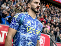 AFC Ajax Amsterdam defender Josip Sutalo plays during the match between Twente and Ajax at the Grolsch Veste stadium for the Dutch Eredivisi...