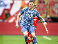 AFC Ajax Amsterdam forward Wout Weghorst plays during the match between Twente and Ajax at the Grolsch Veste stadium for the Dutch Eredivisi...